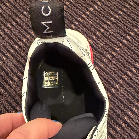 Stella McCartney White and Pink Logo Sneakers - Picture 5 of 5